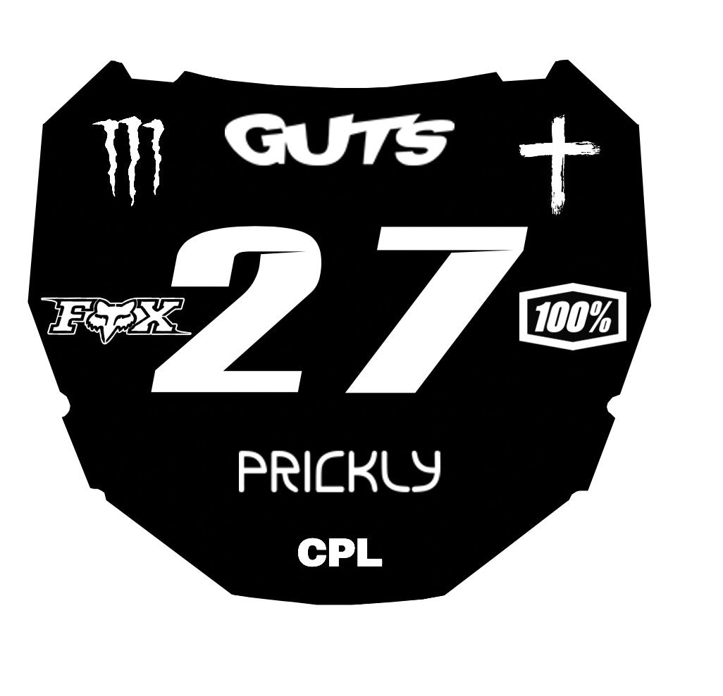 Odi Plate Decal Customizable (dm on TikTok for customization)